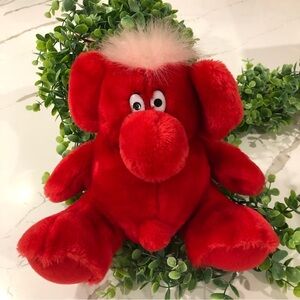 Kodak Kosmic Kolorkins red plush VTG  EUC 9”